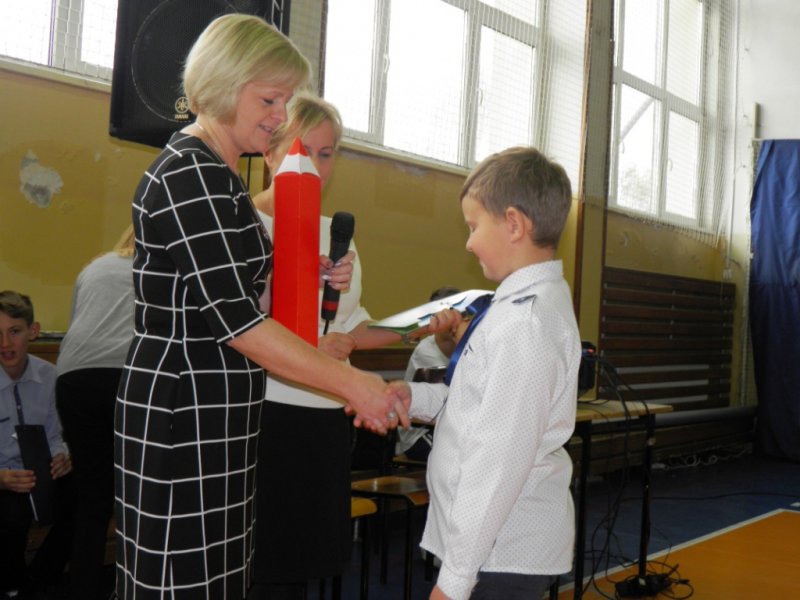 Pasowanie na ucznia klasy I.